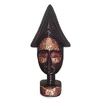 Ashanti wood mask,