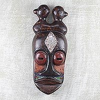 Ghanaian wood mask,