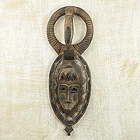 Ivoirian wood mask,