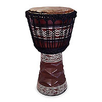 Wood djembe drum Good Soul Ghana