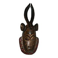 Ivoirian wood mask,