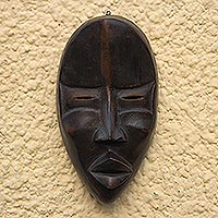 Dan wood mask Dan Mediator Ghana