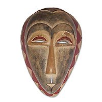 Ghanaian wood mask,