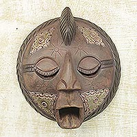 Akan wood mask, 'Mystic' - Akan wood mask