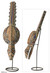 Malian wood mask, 'Bird of New Life' - Unique Malian Wood Mask on Stand thumbail