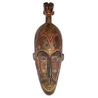 Nigerian wood mask,