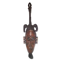 Ivoirian wood mask,