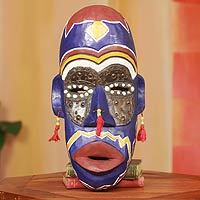 Ghanaian wood mask,