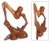 Wood sculpture, 'Resting' - Handmade African Thought and Meditation Sculpture thumbail