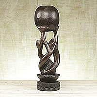Wood sculpture World Unity Ghana