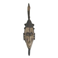 Ivoirian wood mask,