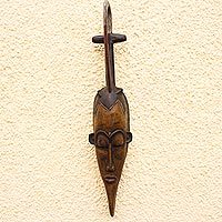 Ivoirian wood mask,