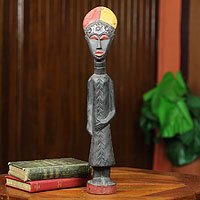 Wood fertility doll,