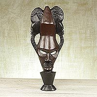 Akan wood mask,
