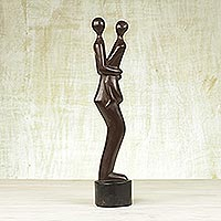 Wood sculpture Carry Me! Ghana
