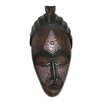 Wood mask Blessed by a Bird Ghana