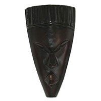 Burkina Faso African wood mask,