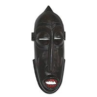 Ashanti wood mask,