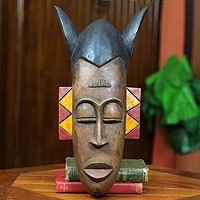 Ashanti wood mask,