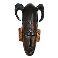 Ghanaian wood mask,