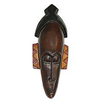 Ashanti wood mask,
