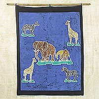 Batik wall hanging,