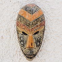 Ghanaian wood mask,