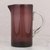 Pitcher, 'Amethyst' - Glass Pitcher Purple Hand Blown Tall 66 Ounce Mexico (image 2b) thumbail