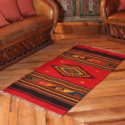 Zapotec wool rug, Natures Colors (2.5x5)