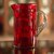 Pitcher, 'Ruby Red' - Mexican Hand Blown Glass Modern Pitcher thumbail