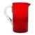 Pitcher, 'Ruby Red' - Mexican Hand Blown Glass Modern Pitcher (image 2a) thumbail