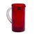 Pitcher, 'Ruby Red' - Mexican Hand Blown Glass Modern Pitcher (image 2b) thumbail