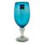 Blown glass goblets, 'Aquamarine' (set of 6) - Handblown Glass Recycled Water Drinkware (Set of 6) (image 2b) thumbail