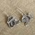 Sterling silver dangle earrings, 'Skull and Fish' - Unique Women's Sterling Silver Dangle Sea Life Earrings (image 2b) thumbail