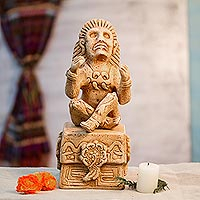 Ceramic figurine Prince of Flowers Mexico
