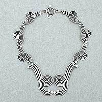 Sterling silver choker,