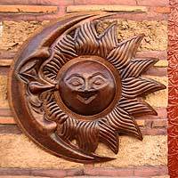 Copper wall sculpture,