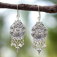Sterling silver dangle earrings Fiesta by Moonlight Mexico