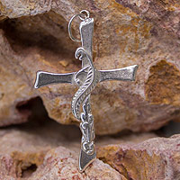 Sterling silver pendant Autumn Cross Mexico
