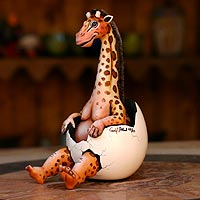 Sculpture Giraffe Re Born Mexico