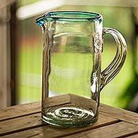 Glass pitcher Aqua Mexico