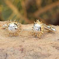 Gold plated cufflinks,