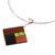 Dichroic art glass jewelry set, 'Autumn' - Modern Art Glass Pendant Jewelry Set (image 2e) thumbail