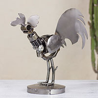Auto part statuette Rustic Rooster Mexico