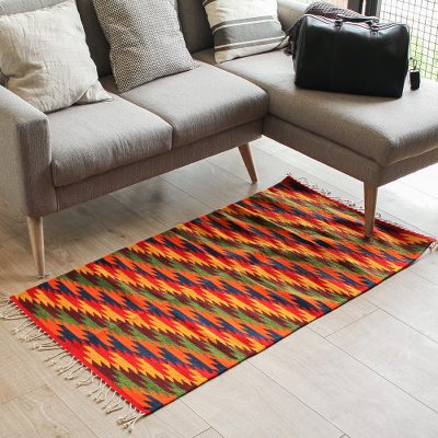 Wool rug, Hypnotic Cacti (2.5x5)