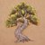 Steel wall art, 'Forest Bonsai' - Steel Wall Art Tree Sculpture thumbail