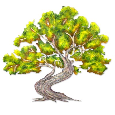 Steel Wall Art Tree Sculpture