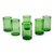 Highball glasses, 'Emerald Green' (set of 6) - Artisan Crafted Handblown Glass Recycled Cocktail Drinkware (image 2a) thumbail