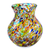 Blown glass pitcher, 'Confetti' - Hand Blown Glass Pitcher 71 Oz Multicolor Mexican Art (image 2c) thumbail