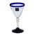 Wine glasses, 'Double Bubble' (set of 6) - Unique Handblown Glass Recycled Wine Drinkware from Mexico 6 (image 2b) thumbail